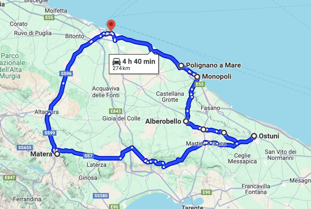 Itinéraire de 5 jours dans les Pouilles du Nord : villages blancs et mer Adriatique 8 Capture decran 2025 07 21 a 20.39.07